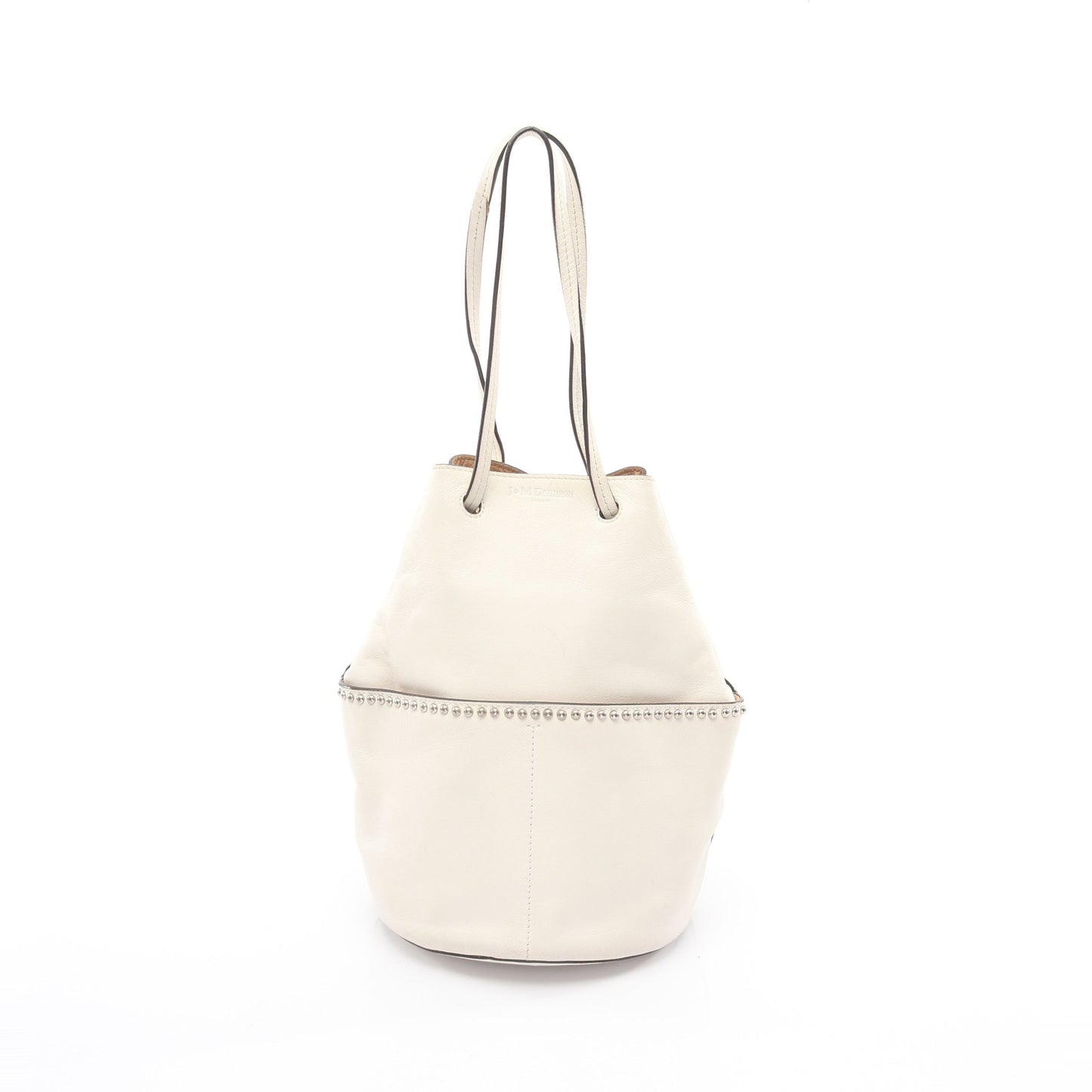 MINI DAISY ミニデイジー ハンドバッグ レザー アイボリー スタッズ ジェイアンドエムデヴィッドソン バッグ J&M DAVIDSON