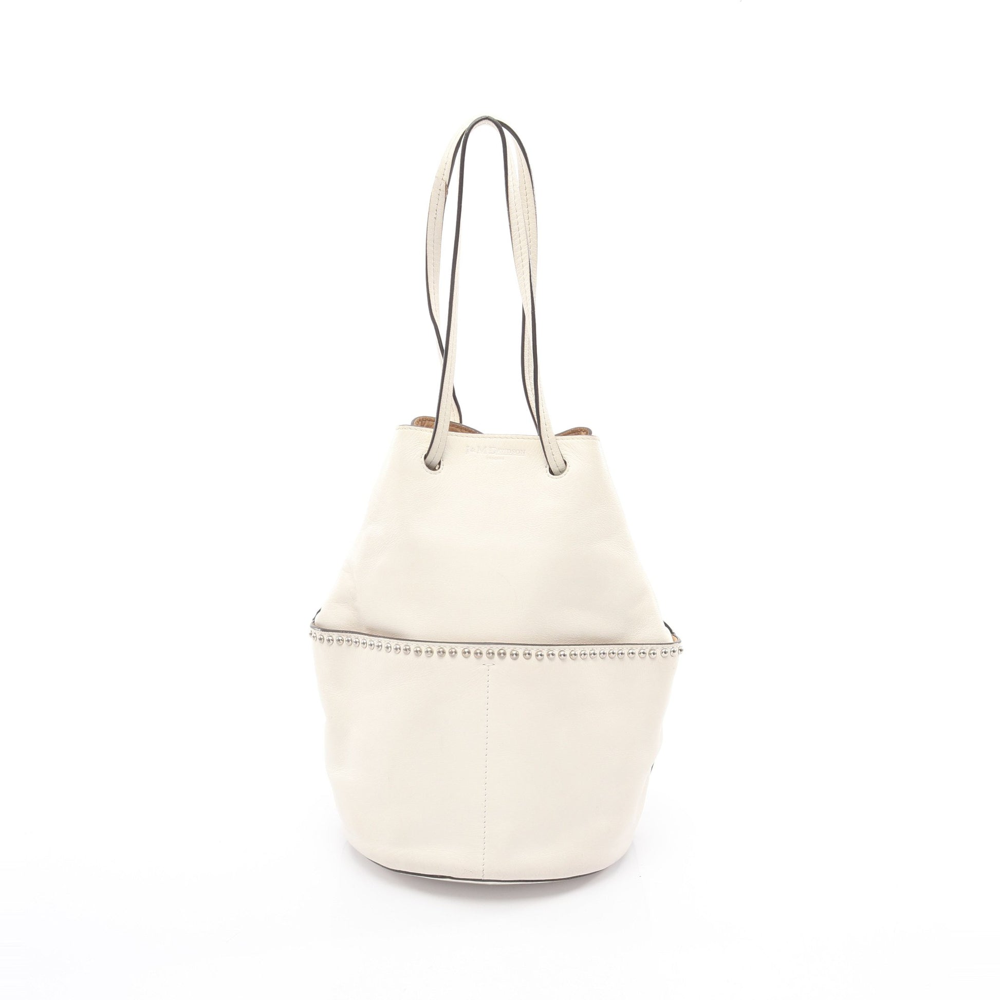 MINI DAISY ミニデイジー ハンドバッグ レザー アイボリー スタッズ ジェイアンドエムデヴィッドソン バッグ J&M DAVIDSON