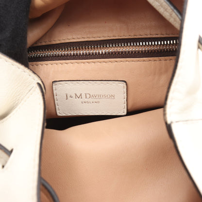 MINI DAISY ミニデイジー ハンドバッグ レザー アイボリー スタッズ ジェイアンドエムデヴィッドソン バッグ J&M DAVIDSON