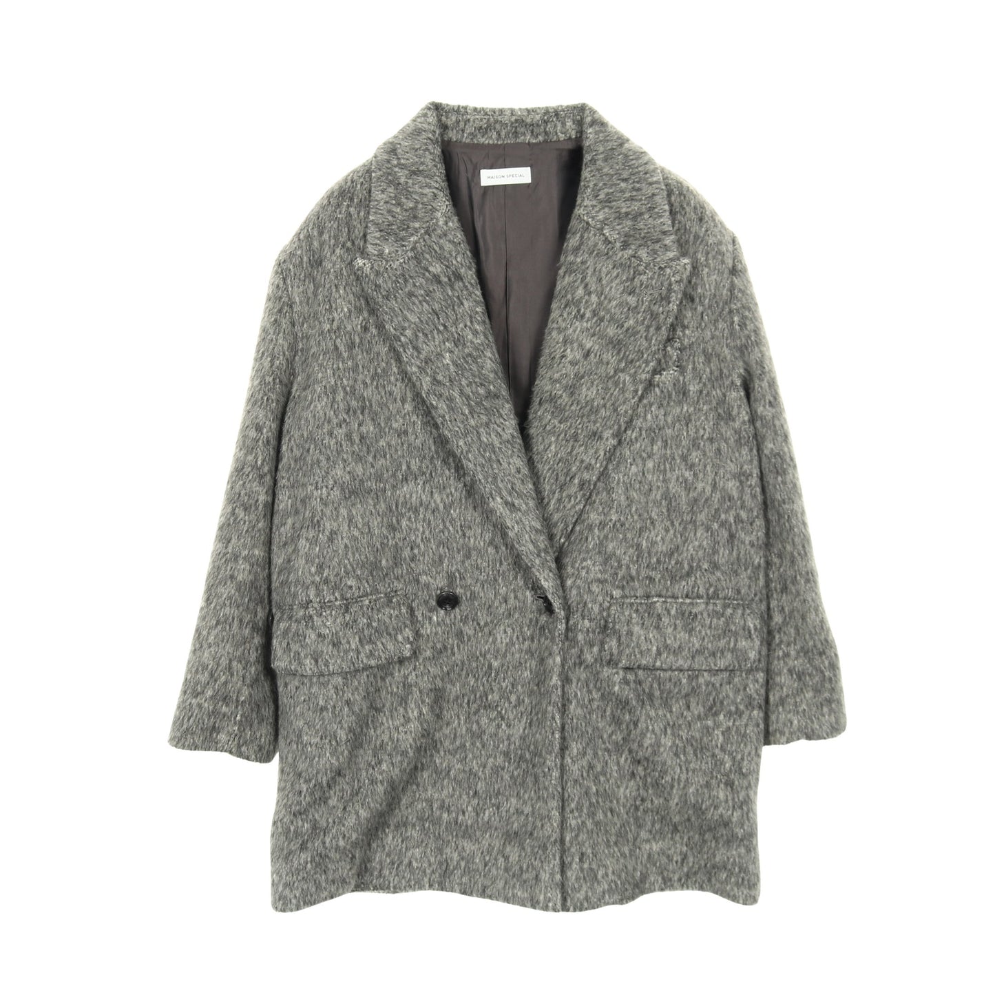 Shaggy Jacket コート ウール グレー メゾンスペシャル アウター MAISON SPECIAL