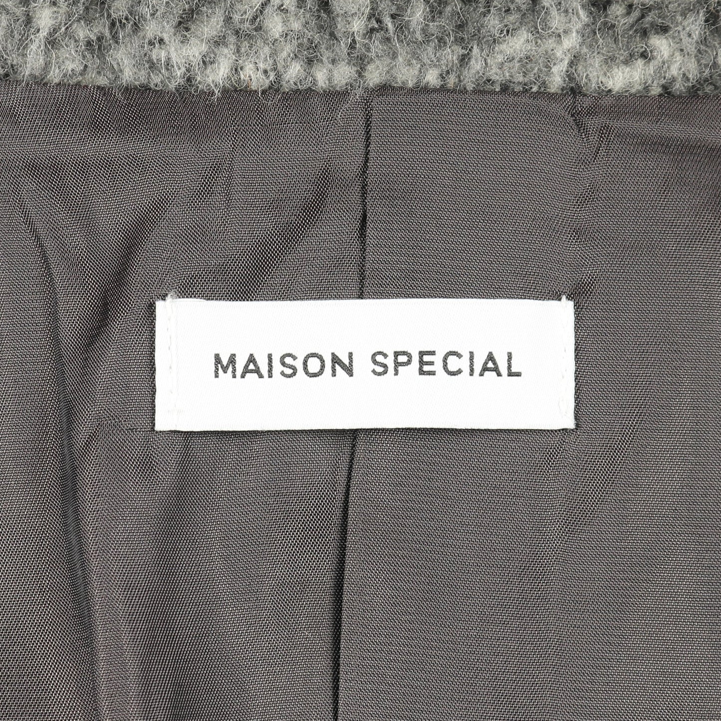 Shaggy Jacket コート ウール グレー メゾンスペシャル アウター MAISON SPECIAL