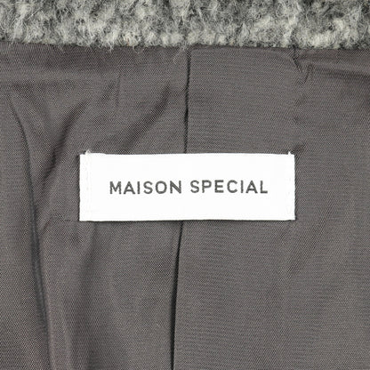 Shaggy Jacket コート ウール グレー メゾンスペシャル アウター MAISON SPECIAL