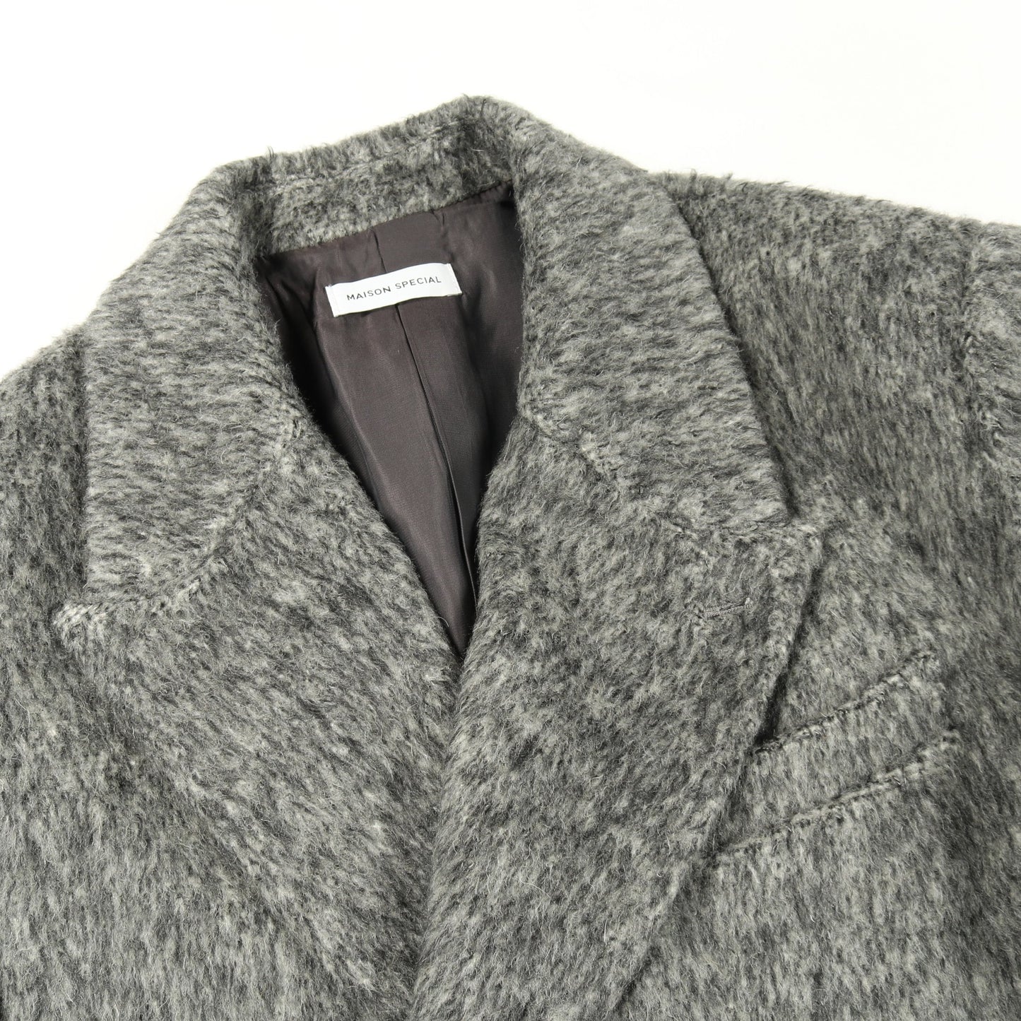 Shaggy Jacket コート ウール グレー メゾンスペシャル アウター MAISON SPECIAL