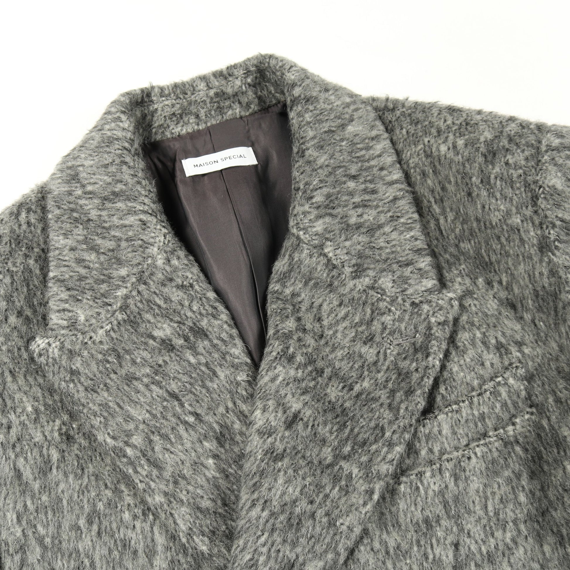 Shaggy Jacket コート ウール グレー メゾンスペシャル アウター MAISON SPECIAL