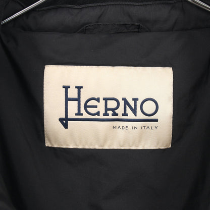 ダウンコート ウール ナイロン ブラック 切替 ヘルノ アウター HERNO