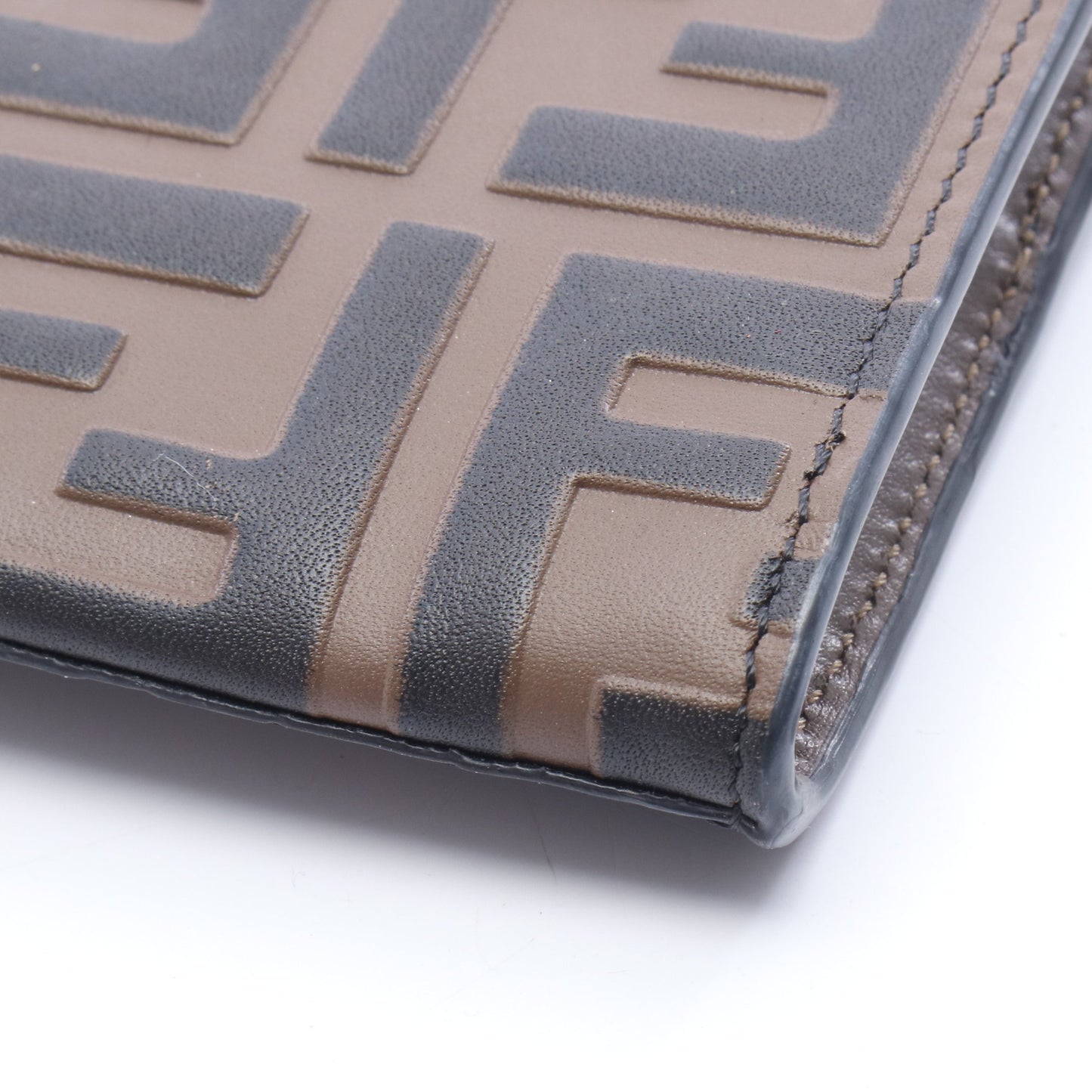 FFダイヤモンド カードケース コインケース レザー ブラウン ブラック フェンディ 財布・小物 FENDI