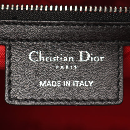レディディオール ラージ カナージュ ハンドバッグ レザー ブラック 2WAY クリスチャンディオール バッグ Christian Dior