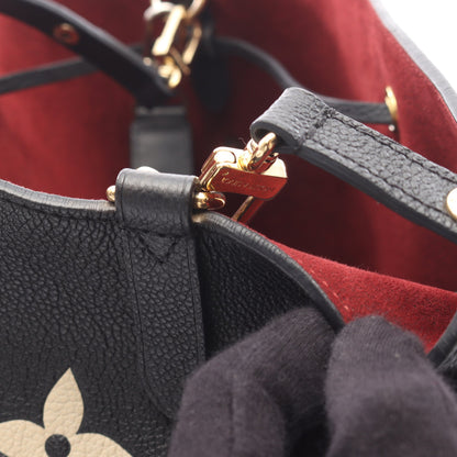 ネオノエMM バイカラー モノグラムアンプラント ハンドバッグ レザー ブラック ベージュ 2WAY ルイヴィトン バッグ LOUIS VUITTON
