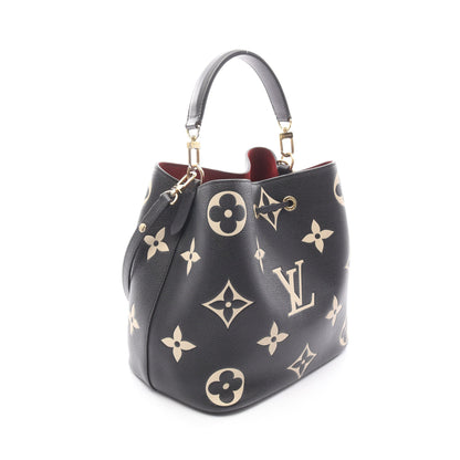 ネオノエMM バイカラー モノグラムアンプラント ハンドバッグ レザー ブラック ベージュ 2WAY ルイヴィトン バッグ LOUIS VUITTON