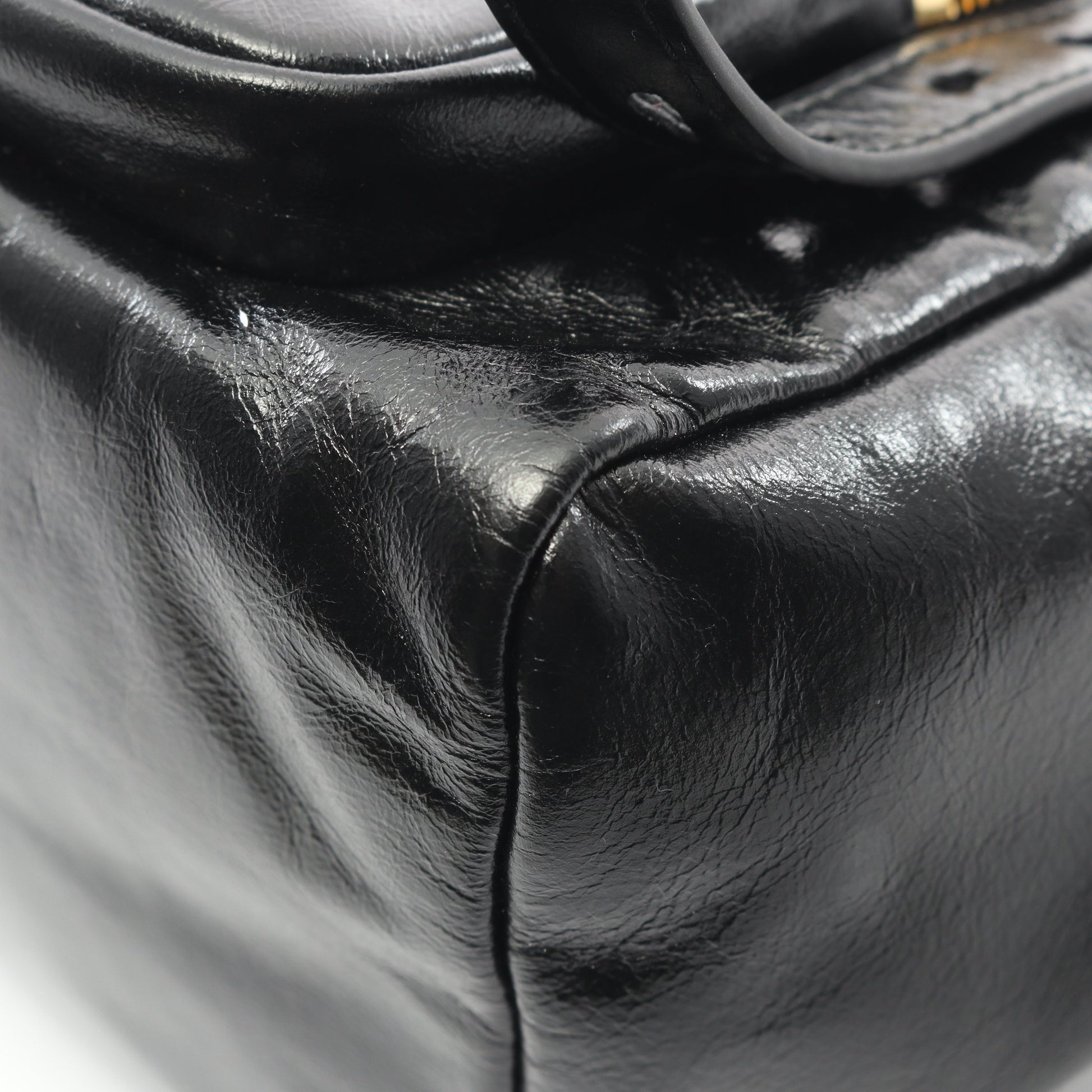 ダングル ミニ ハンドバッグ レザー ブラック プラダ バッグ PRADA