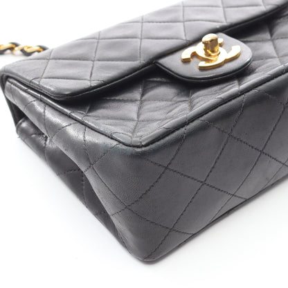 ミニマトラッセ チェーンショルダーバッグ ラムスキン ブラック ゴールド金具 シャネル バッグ CHANEL
