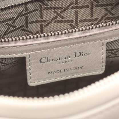 LADY DIOR レディディオール カナージュ ハンドバッグ レザー グレー 2WAY クリスチャンディオール バッグ Christian Dior