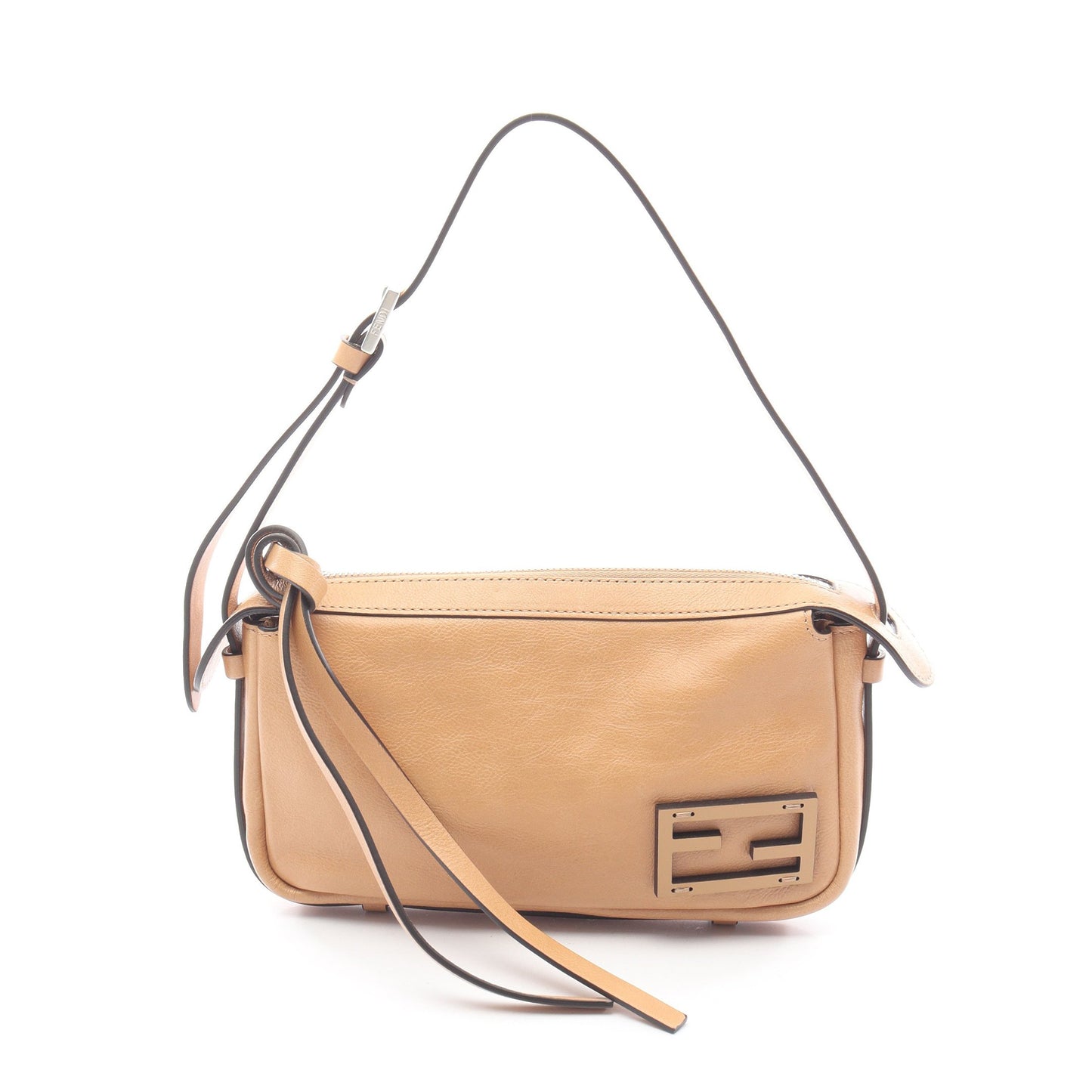 Simply FENDY シンプリー フェンディ ミニ ワンショルダーバッグ レザー ベージュ フェンディ バッグ FENDI
