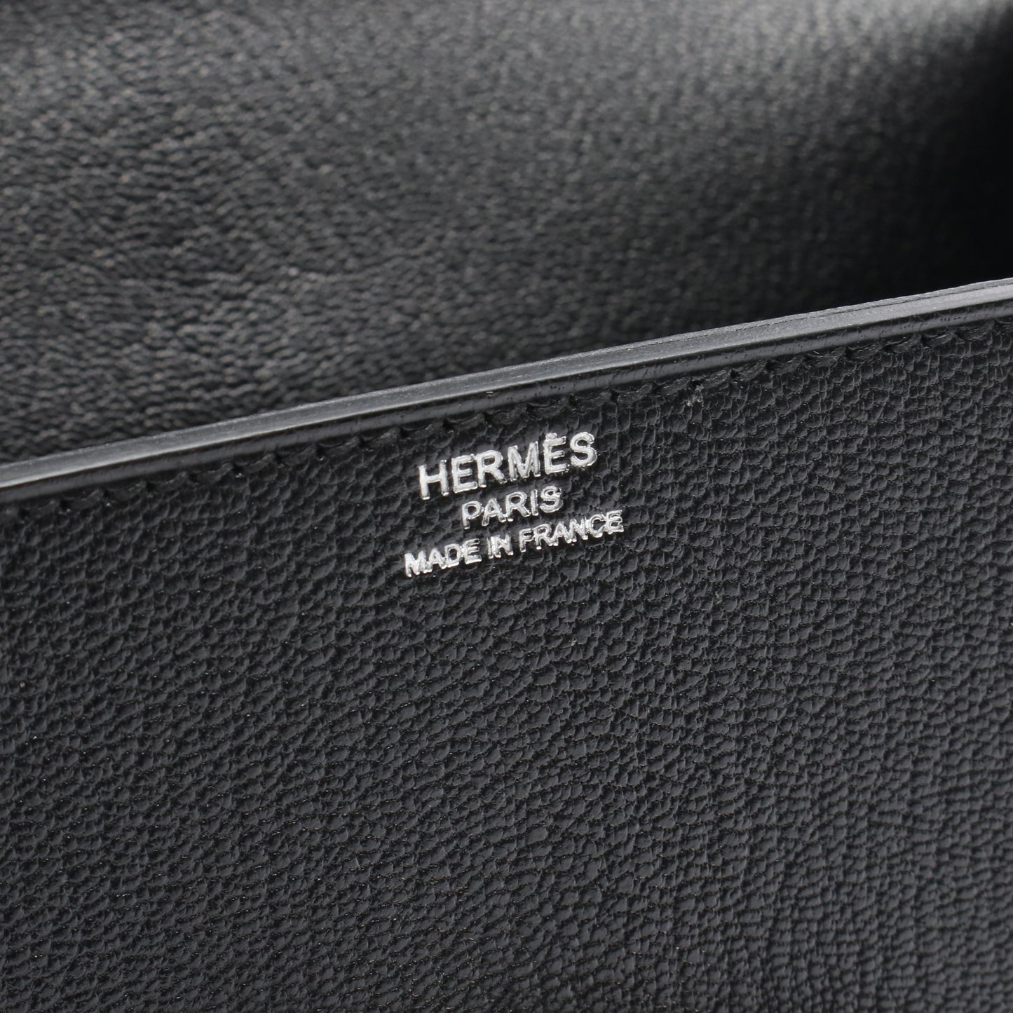 シネティック チェーンショルダーバッグ シェーブル ブラック シルバー金具 A刻印 エルメス バッグ HERMES