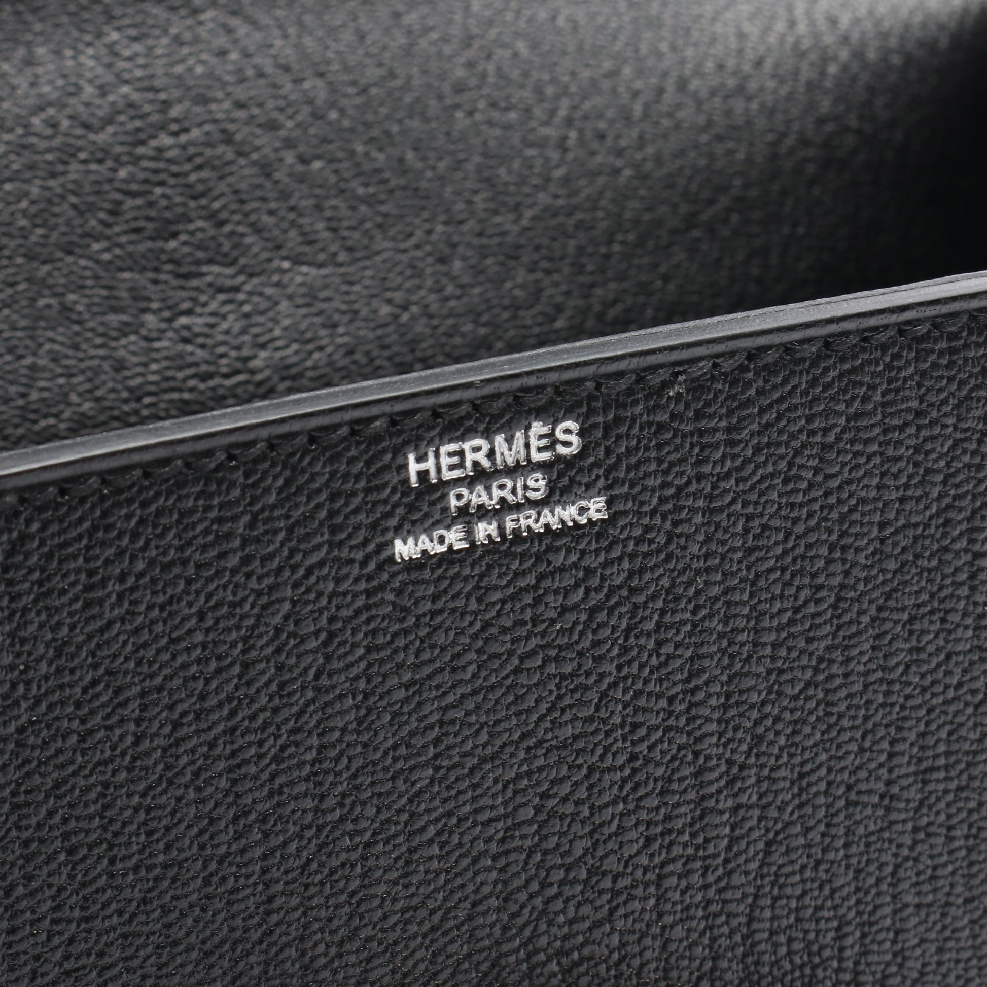 シネティック チェーンショルダーバッグ シェーブル ブラック シルバー金具 A刻印 エルメス バッグ HERMES