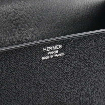 シネティック チェーンショルダーバッグ シェーブル ブラック シルバー金具 A刻印 エルメス バッグ HERMES
