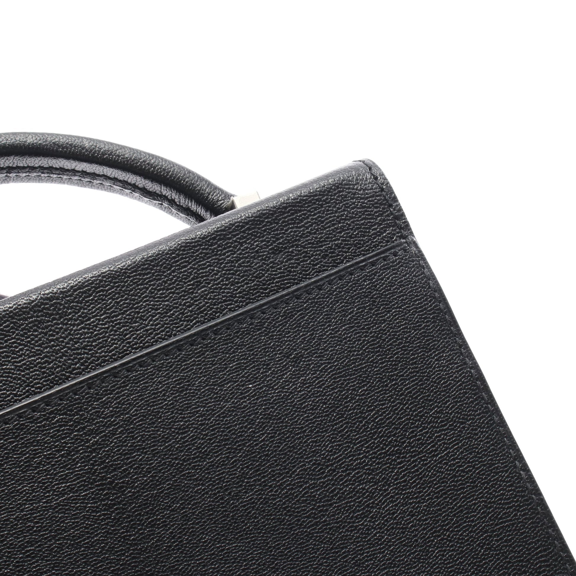 シネティック チェーンショルダーバッグ シェーブル ブラック シルバー金具 A刻印 エルメス バッグ HERMES