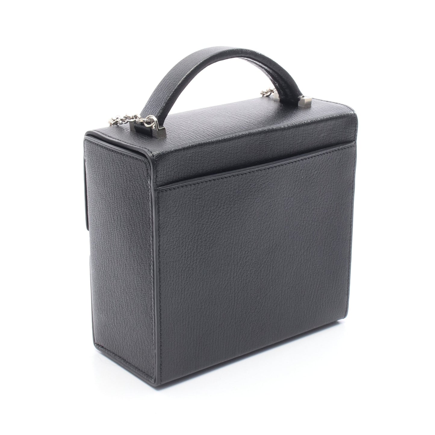 シネティック チェーンショルダーバッグ シェーブル ブラック シルバー金具 A刻印 エルメス バッグ HERMES