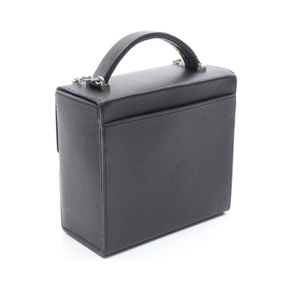 シネティック チェーンショルダーバッグ シェーブル ブラック シルバー金具 A刻印 エルメス バッグ HERMES