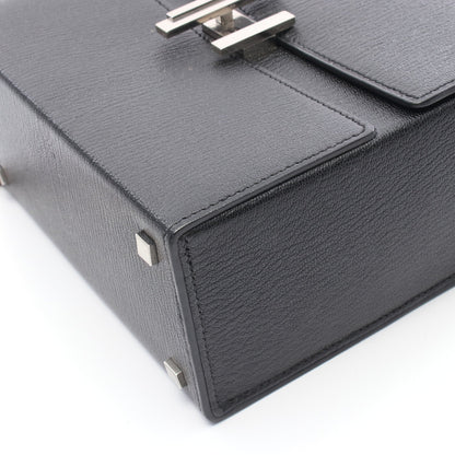 シネティック チェーンショルダーバッグ シェーブル ブラック シルバー金具 A刻印 エルメス バッグ HERMES