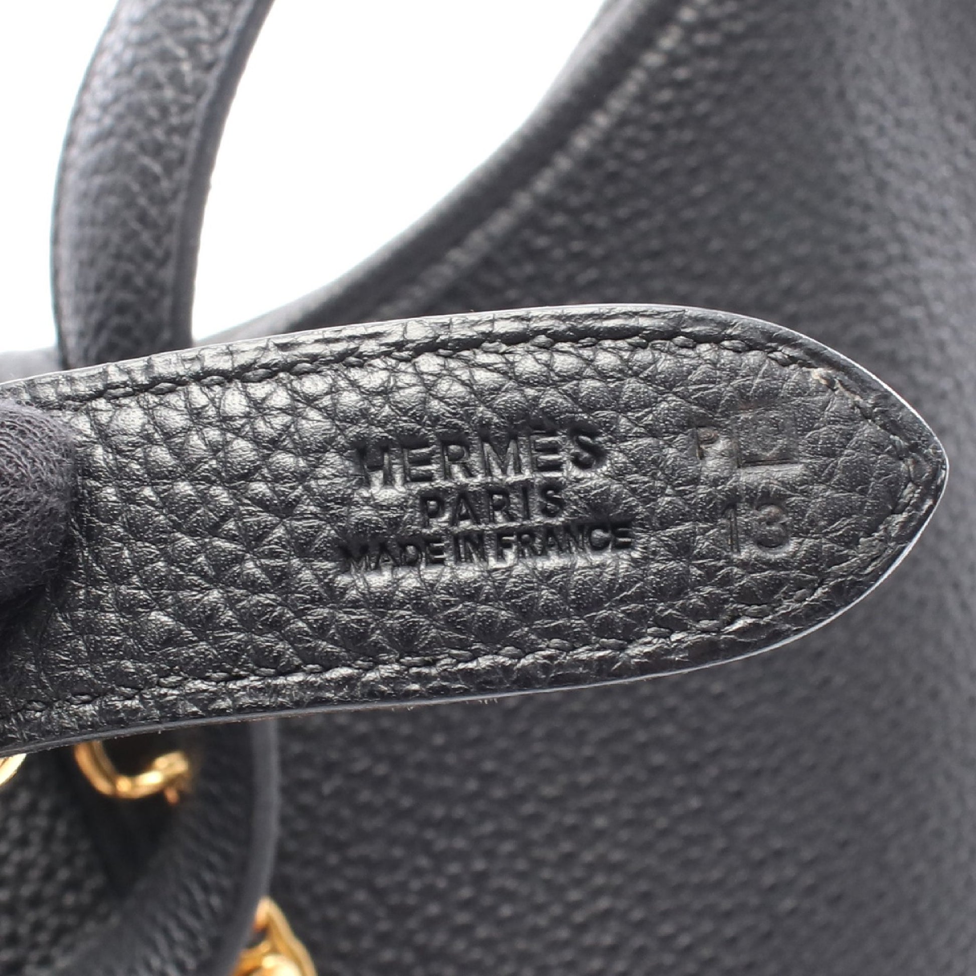 トリム31 ショルダーバッグ トゴ ブラック ゴールド金具 □G刻印 エルメス バッグ HERMES