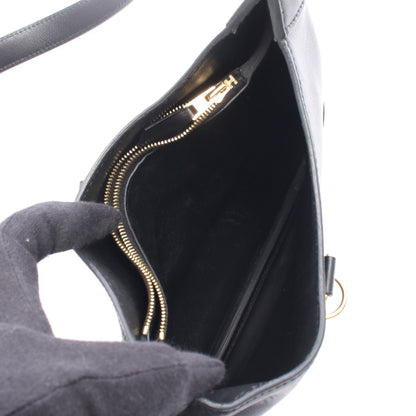 トリム24 デュオ ショルダーバッグ エバーグレイン ブラック ゴールド金具 Y刻印 エルメス バッグ HERMES