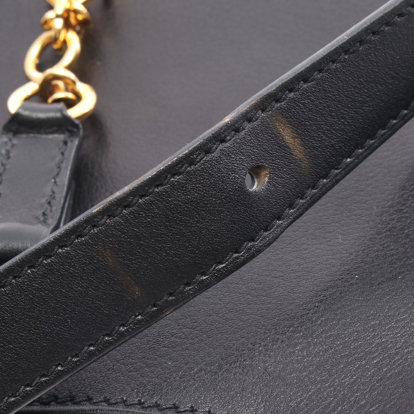 トリム24 デュオ ショルダーバッグ エバーグレイン ブラック ゴールド金具 Y刻印 エルメス バッグ HERMES