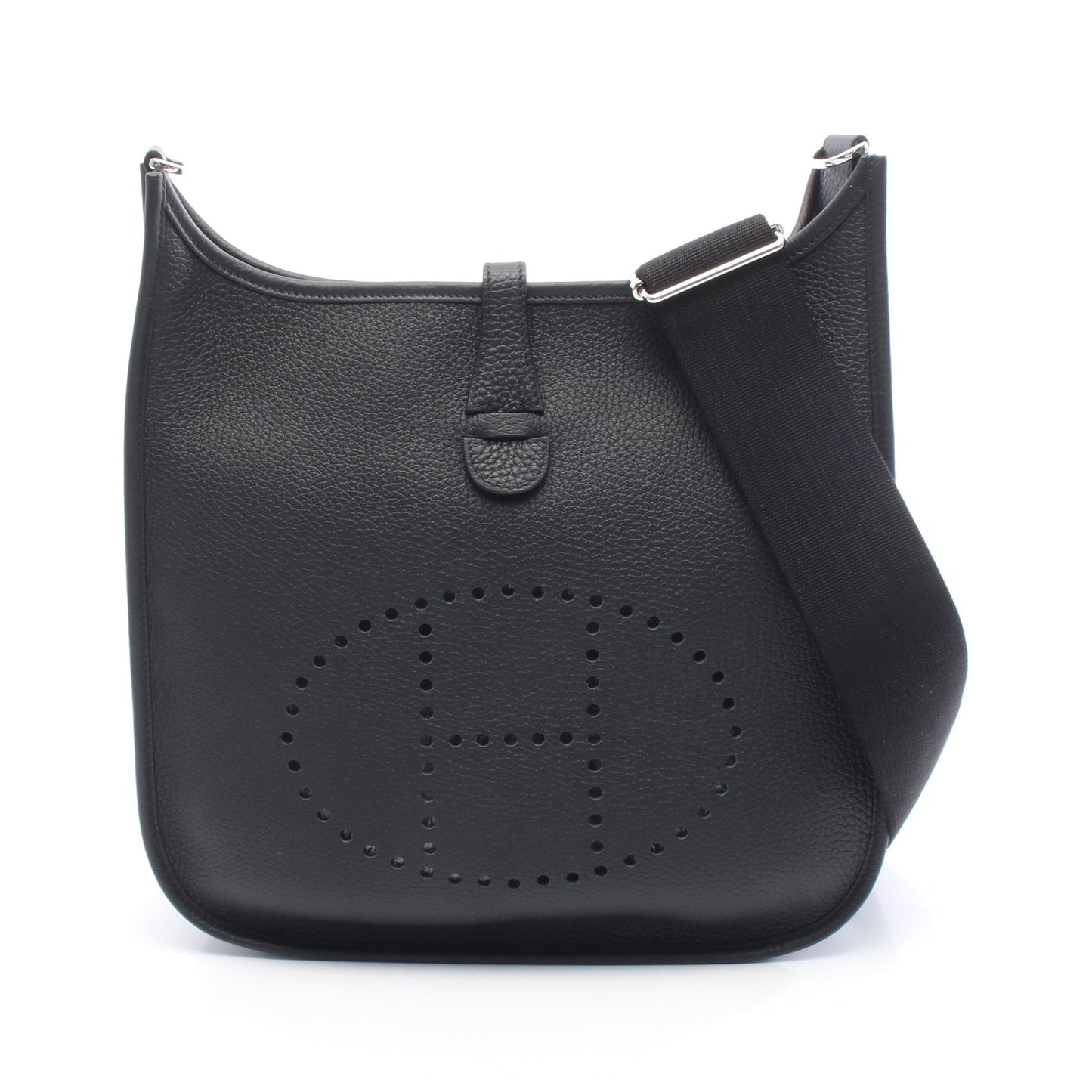 エヴリン 3 トロワ PM ショルダーバッグ トリヨンクレマンス ブラック シルバー金具 K刻印 エルメス バッグ HERMES