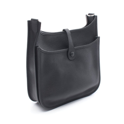 エヴリン 3 トロワ PM ショルダーバッグ トリヨンクレマンス ブラック シルバー金具 K刻印 エルメス バッグ HERMES