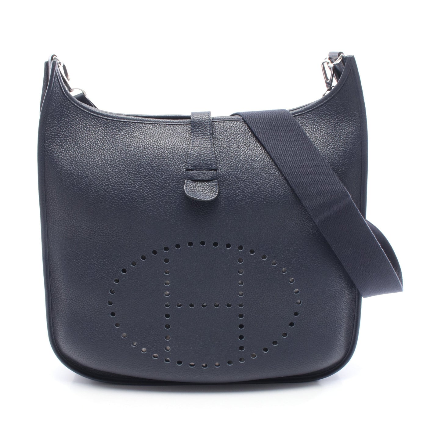 エヴリン 3 トロワ TGM ショルダーバッグ トリヨンクレマンス ネイビー シルバー金具 C刻印 エルメス バッグ HERMES