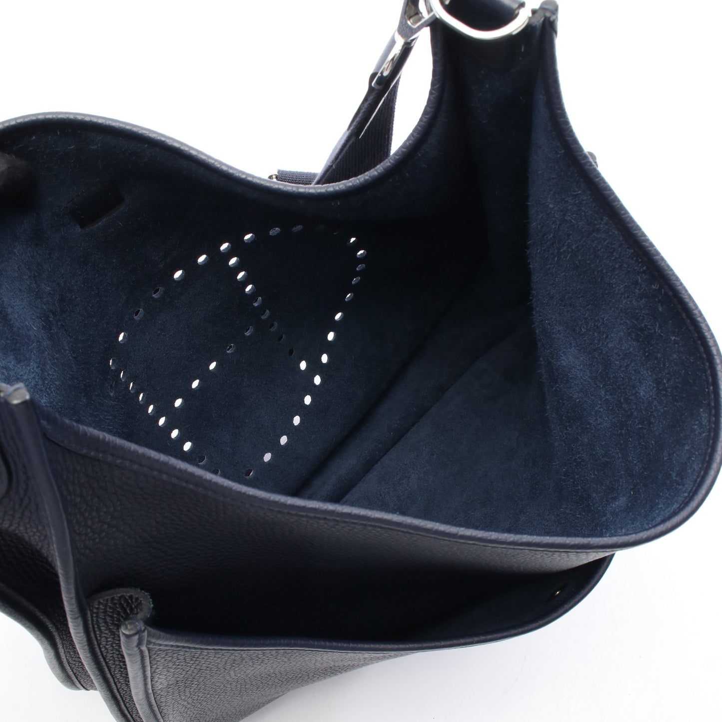 エヴリン 3 トロワ TGM ショルダーバッグ トリヨンクレマンス ネイビー シルバー金具 C刻印 エルメス バッグ HERMES