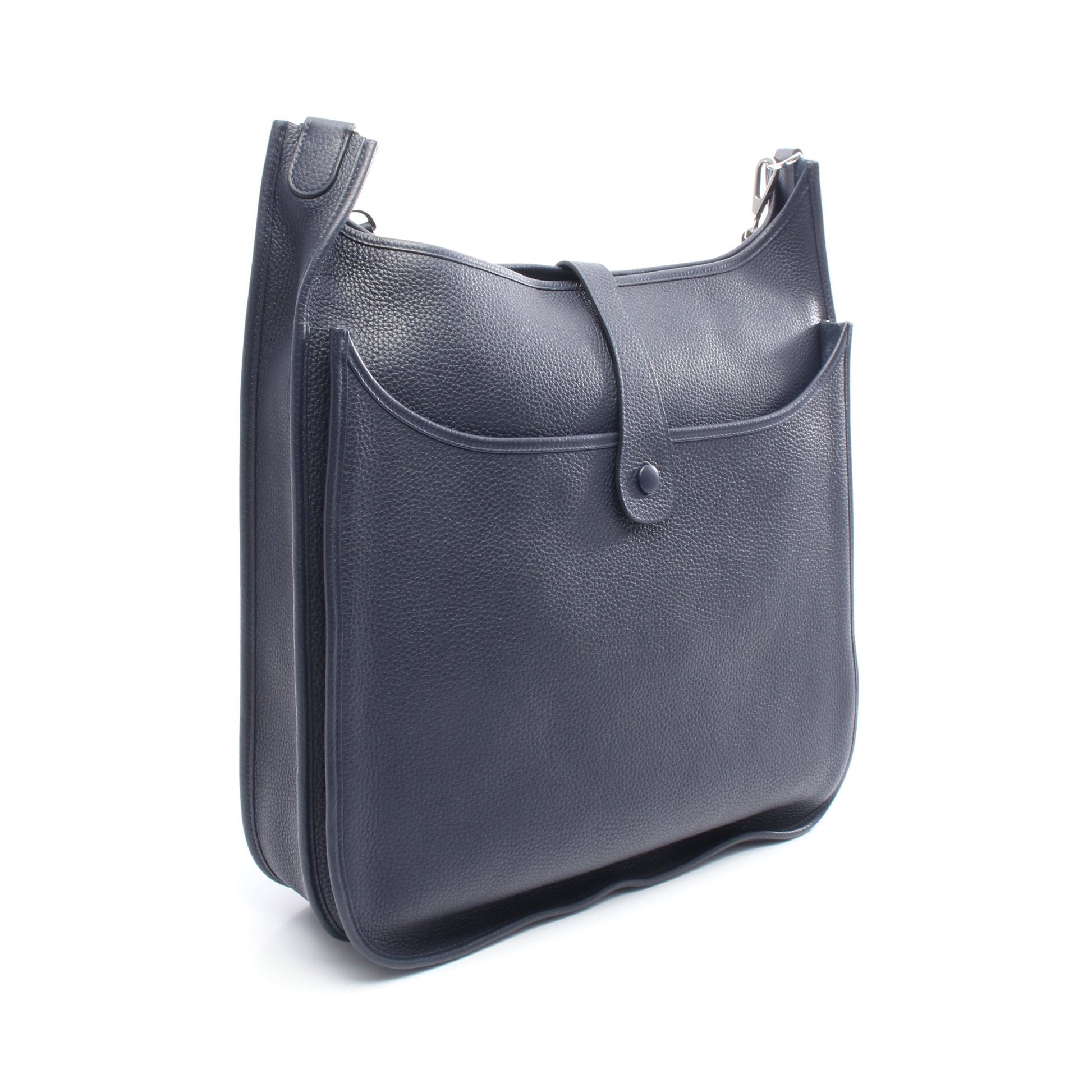エヴリン 3 トロワ TGM ショルダーバッグ トリヨンクレマンス ネイビー シルバー金具 C刻印 エルメス バッグ HERMES