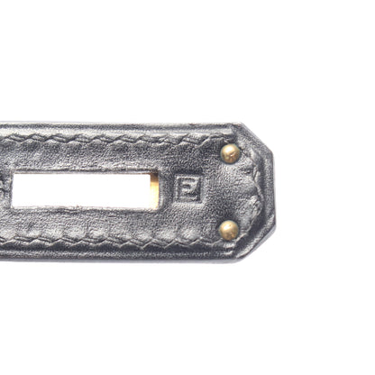 ケリー32 ハンドバッグ ボックスカーフ ブラック ゴールド金具 内縫い 2WAY □E刻印 エルメス バッグ HERMES