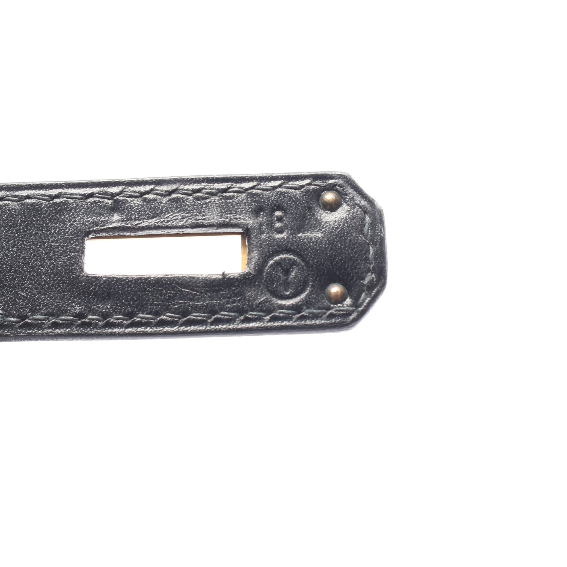 ケリー28 ハンドバッグ ボックスカーフ ブラック ゴールド金具 外縫い 2WAY ○Y刻印 エルメス バッグ HERMES