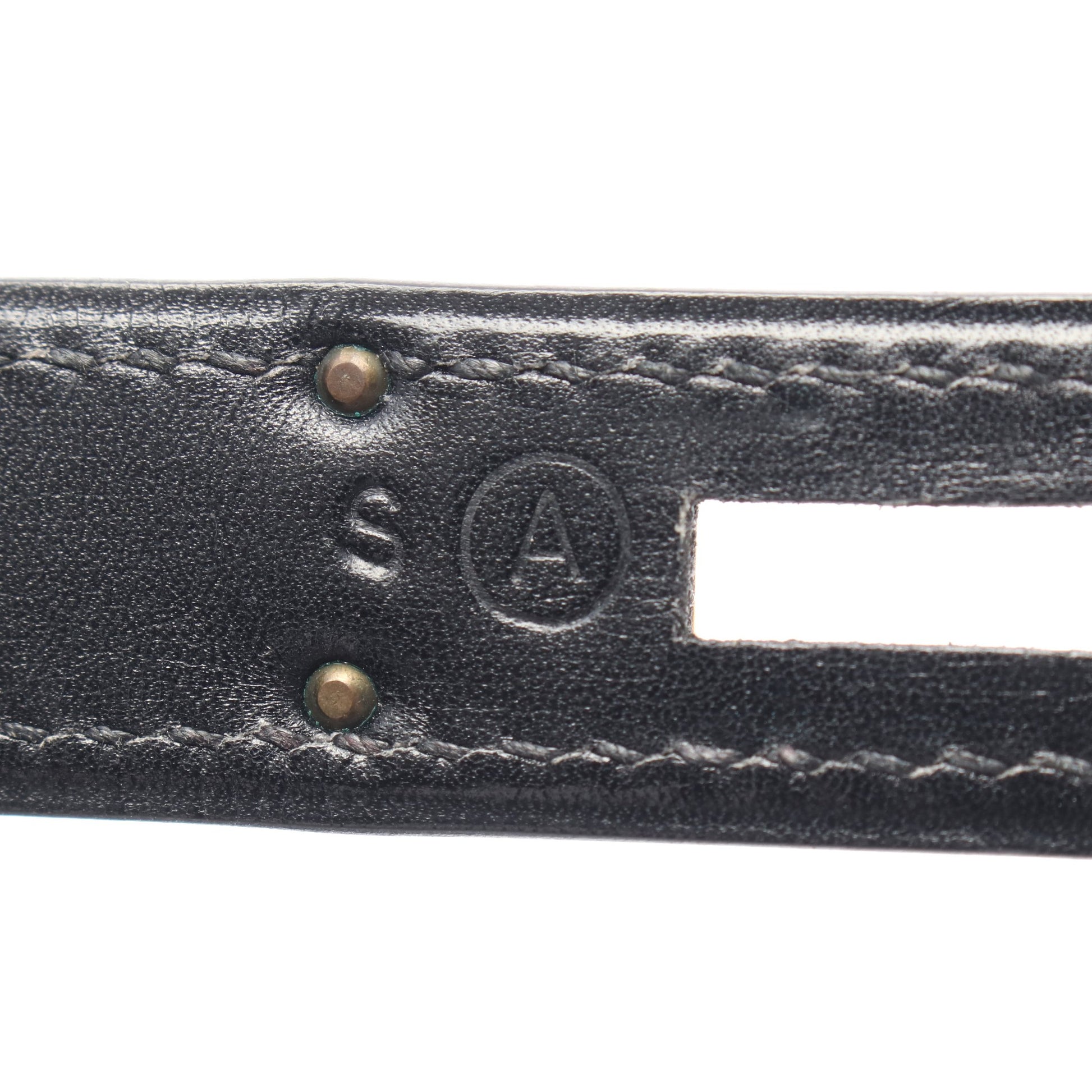 ケリー28 ハンドバッグ ボックスカーフ ブラック ゴールド金具 外縫い 2WAY ○A刻印 エルメス バッグ HERMES