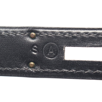 ケリー28 ハンドバッグ ボックスカーフ ブラック ゴールド金具 外縫い 2WAY ○A刻印 エルメス バッグ HERMES