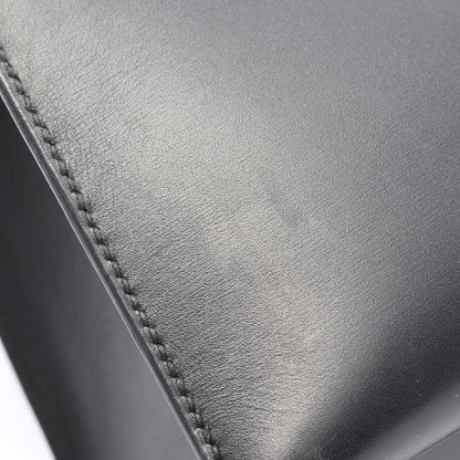 ケリー32 ハンドバッグ ボックスカーフ ブラック ゴールド金具 外縫い 2WAY □G刻印 エルメス バッグ HERMES