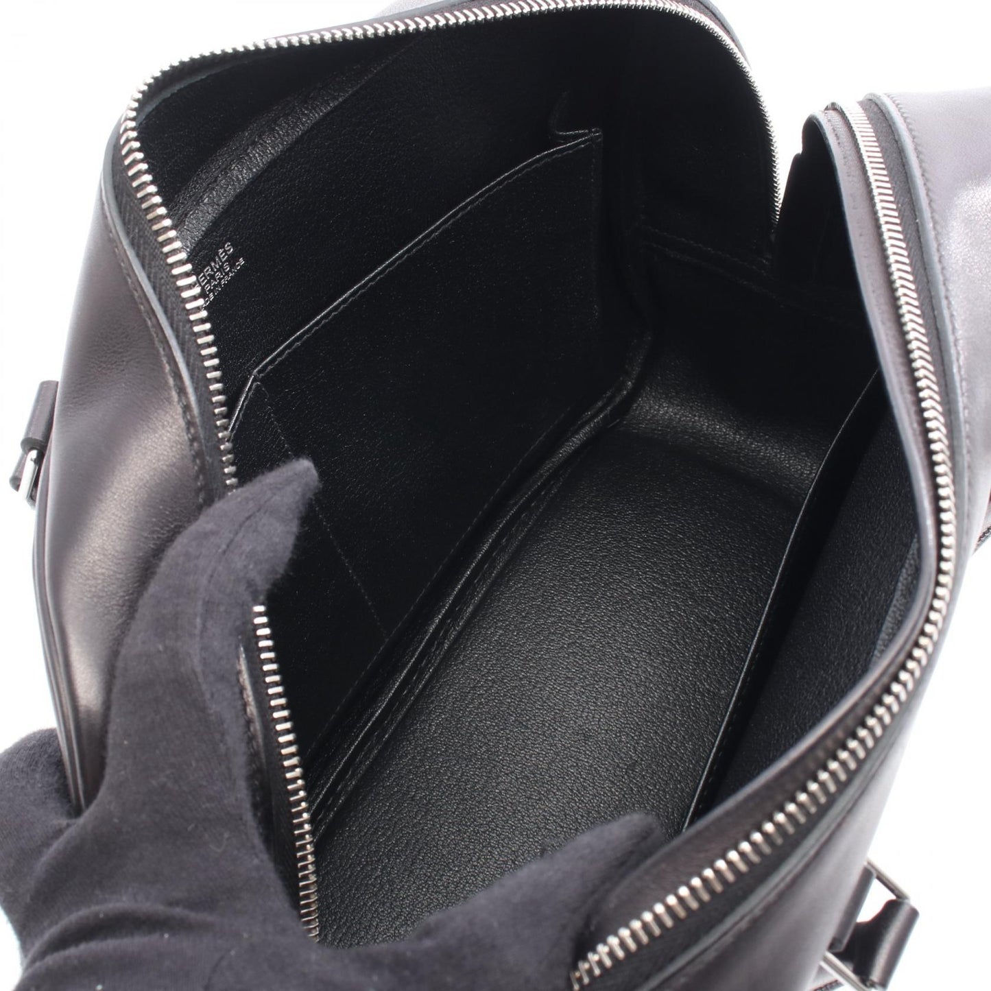 プリュム28 ハンドバッグ ヴォースイフト ブラック シルバー金具 Y刻印 エルメス バッグ HERMES