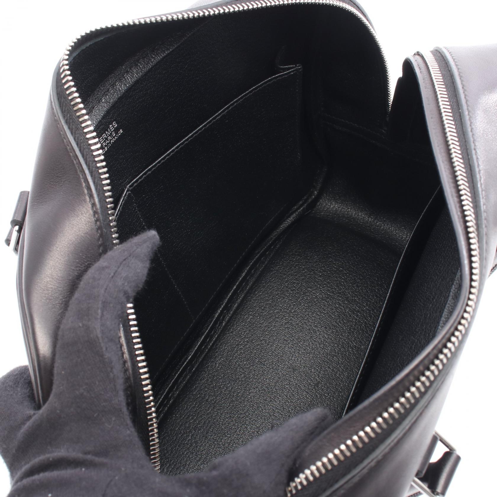 プリュム28 ハンドバッグ ヴォースイフト ブラック シルバー金具 Y刻印 エルメス バッグ HERMES
