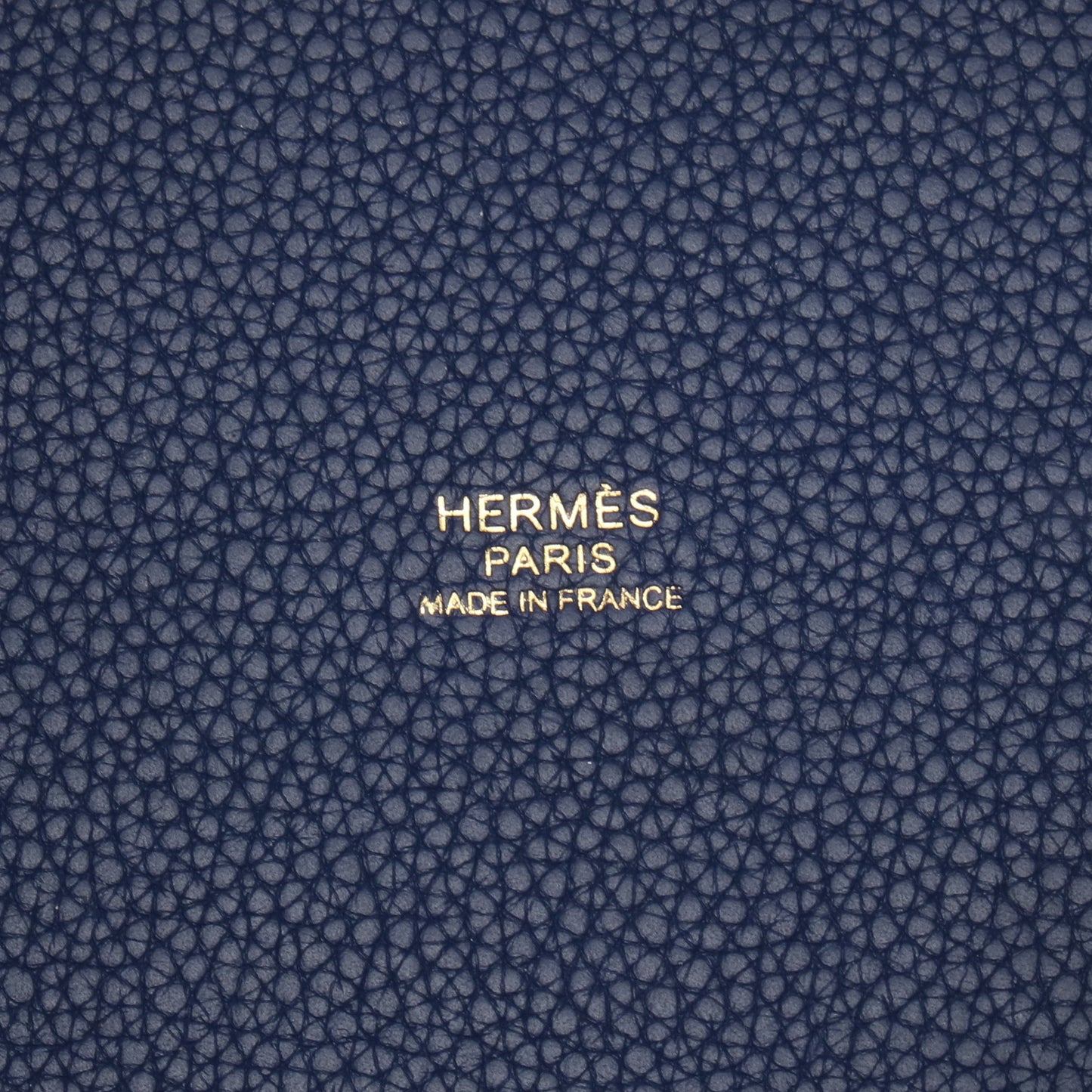 ピコタンロックPM ブルーサフィール ハンドバッグ トリヨンクレマンス ブルー ゴールド金具 D刻印 エルメス バッグ HERMES