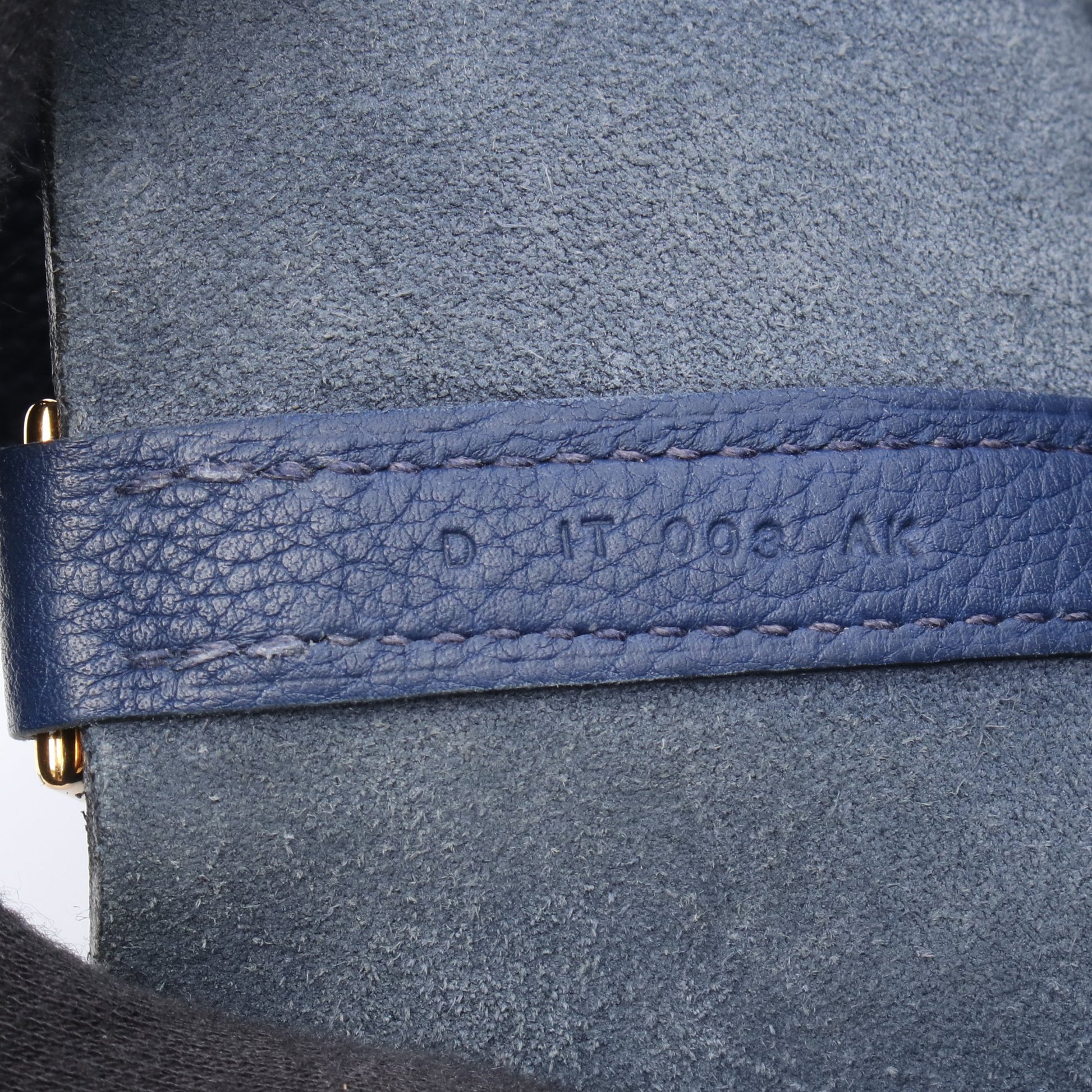 ピコタンロックPM ブルーサフィール ハンドバッグ トリヨンクレマンス ブルー ゴールド金具 D刻印 エルメス バッグ HERMES