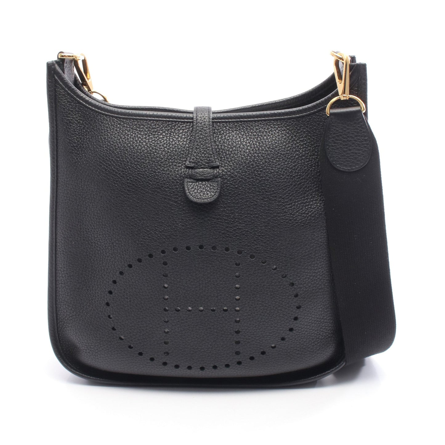 エヴリン 3 トロワ PM ショルダーバッグ トリヨンクレマンス ブラック ゴールド金具 D刻印 エルメス バッグ HERMES