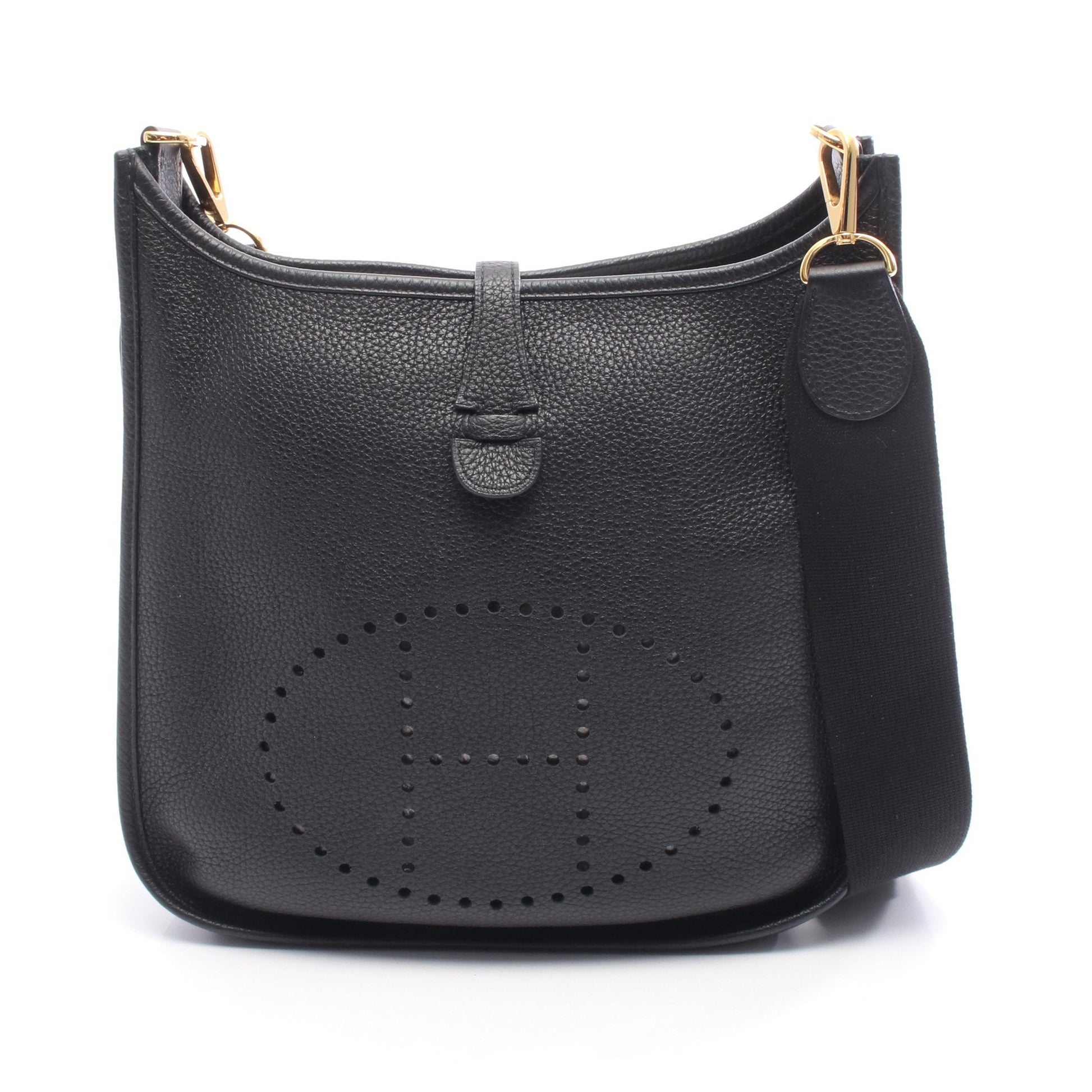 エヴリン 3 トロワ PM ショルダーバッグ トリヨンクレマンス ブラック ゴールド金具 D刻印 エルメス バッグ HERMES