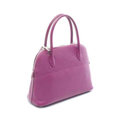 ボリード27 アネモネ ハンドバッグ ヴォーエプソン パープル シルバー金具 2WAY □R刻印 エルメス バッグ HERMES