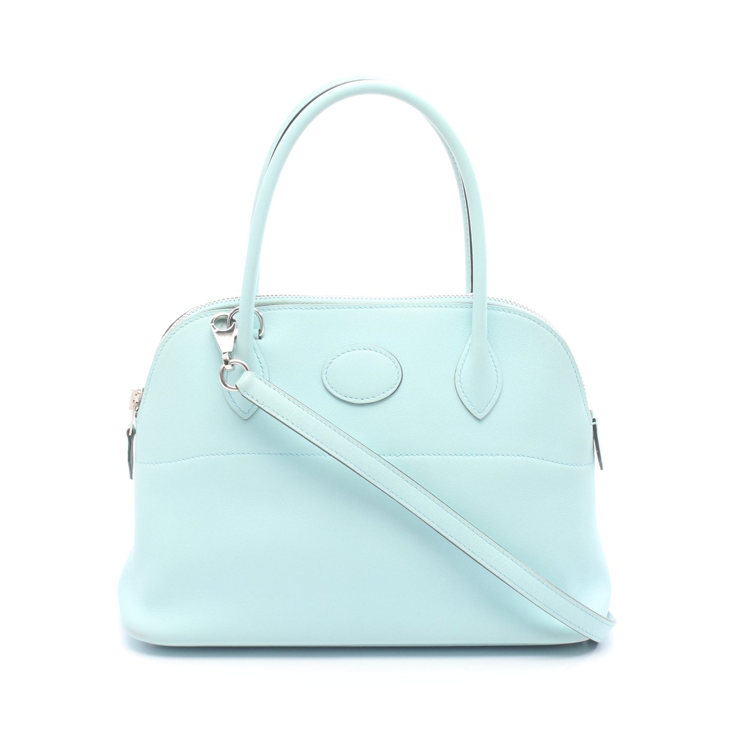 ボリード27 ブルーゼフィール ハンドバッグ ヴォースイフト ライトブルー シルバー金具 A刻印 エルメス バッグ HERMES