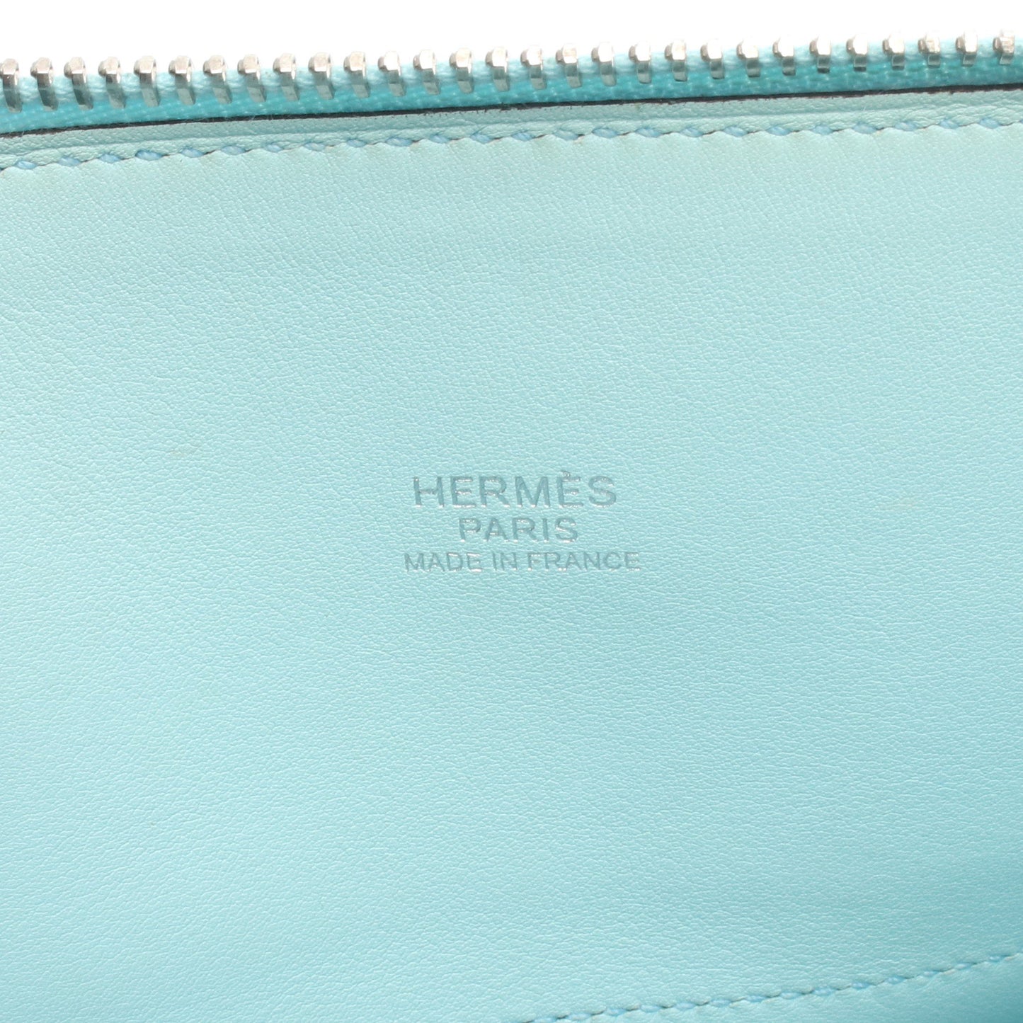 ボリード27 ブルーゼフィール ハンドバッグ ヴォースイフト ライトブルー シルバー金具 A刻印 エルメス バッグ HERMES