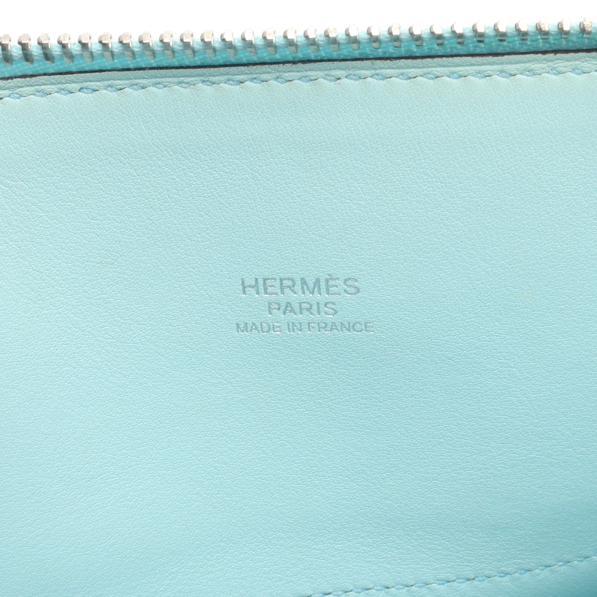 ボリード27 ブルーゼフィール ハンドバッグ ヴォースイフト ライトブルー シルバー金具 A刻印 エルメス バッグ HERMES