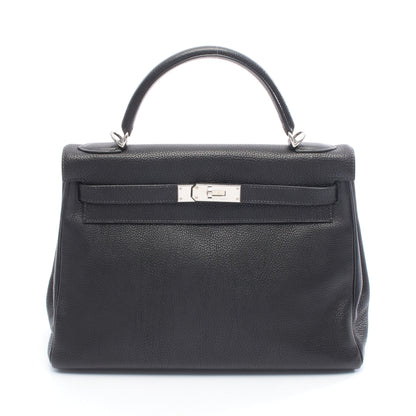 ケリー32 ハンドバッグ トゴ ブラック シルバー金具 内縫い 2WAY □E刻印 エルメス バッグ HERMES
