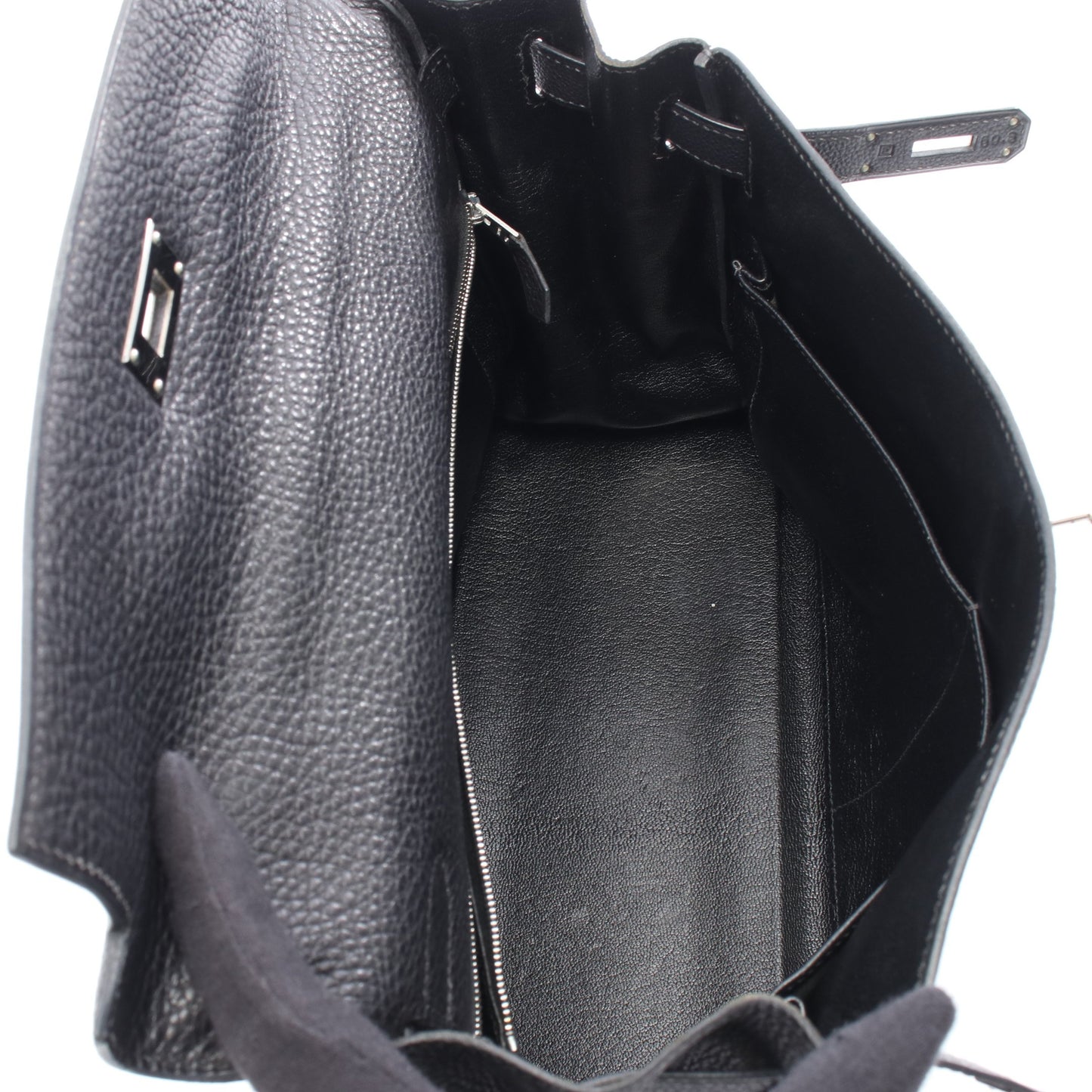 ケリー32 ハンドバッグ トゴ ブラック シルバー金具 内縫い 2WAY □E刻印 エルメス バッグ HERMES