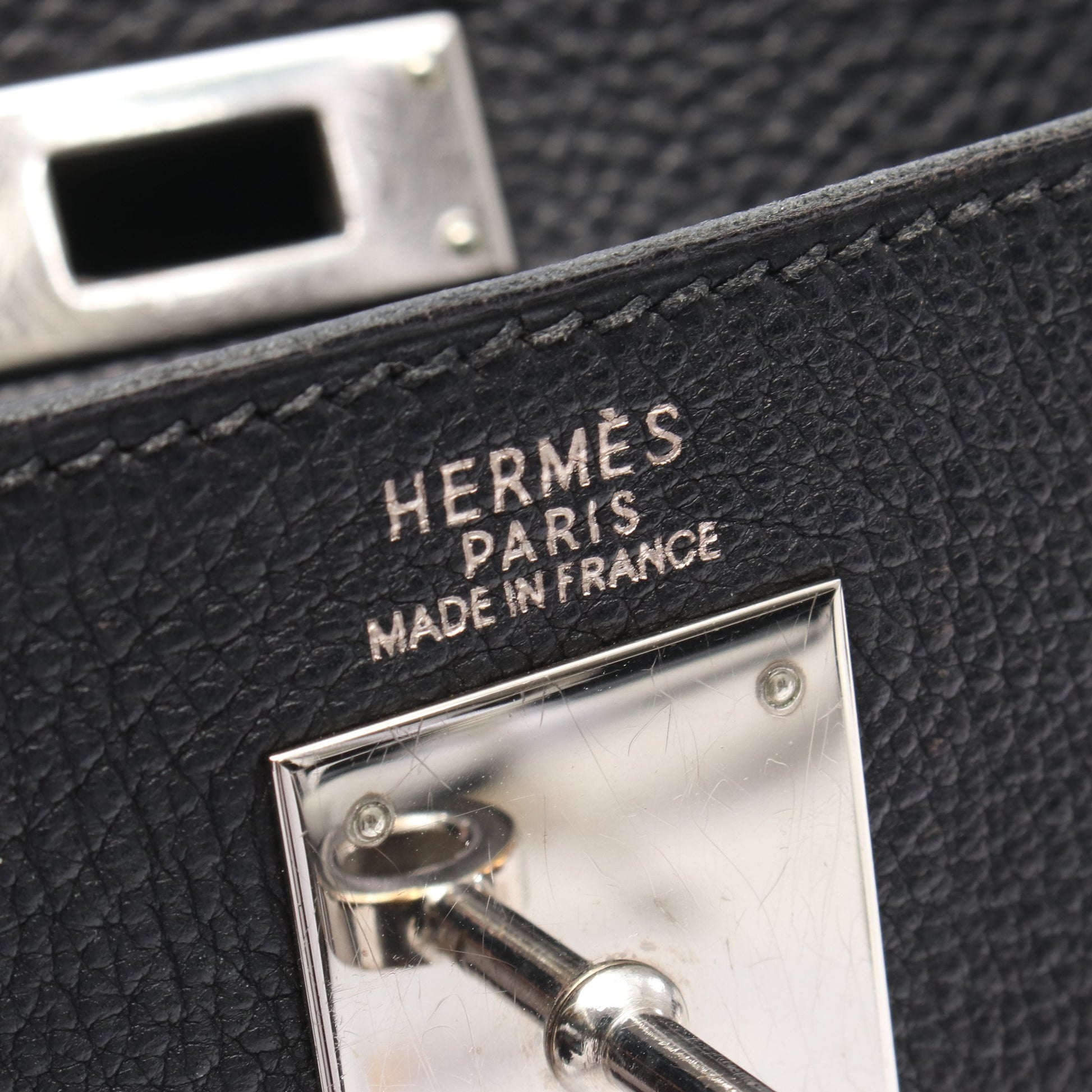 ケリー32 ハンドバッグ トゴ ブラック シルバー金具 内縫い 2WAY □E刻印 エルメス バッグ HERMES